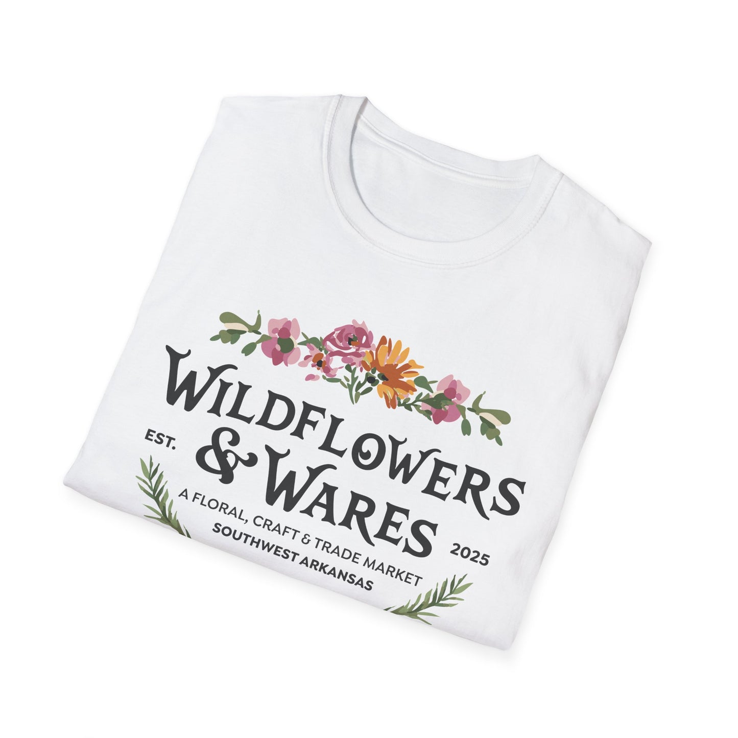 Wildflowers & Wares Softstyle T-Shirt - Event Logo Design