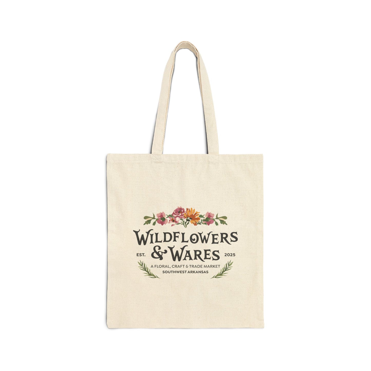 Wildflowers & Wares - Floral Cotton Canvas Tote Bag