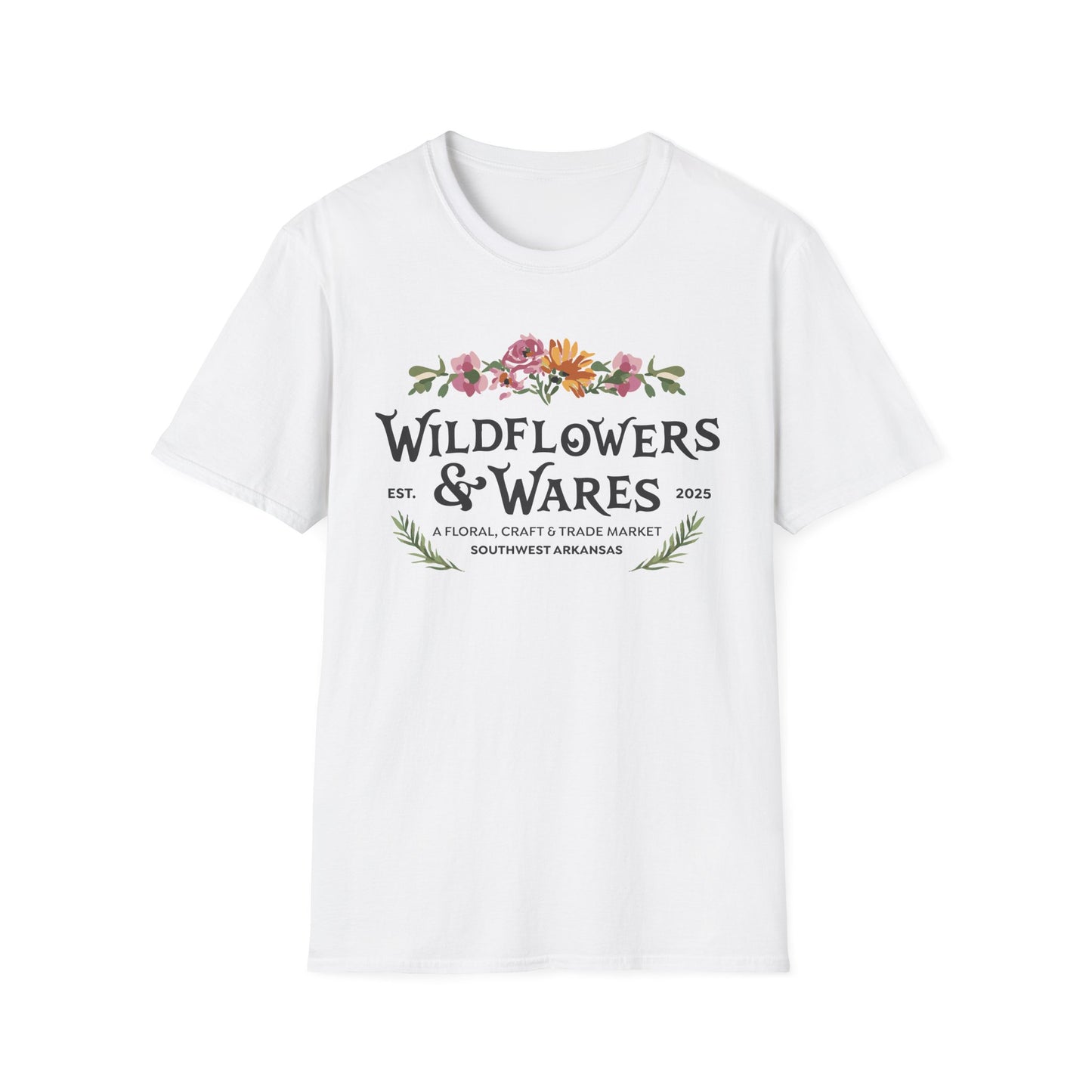 Wildflowers & Wares Softstyle T-Shirt - Event Logo Design