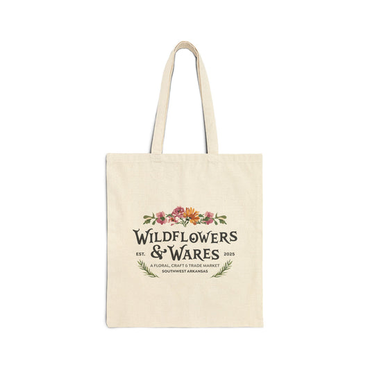 Wildflowers & Wares - Floral Cotton Canvas Tote Bag