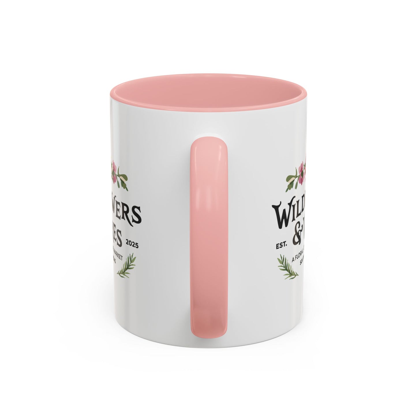 Floral Accent Coffee Mug – Wildflowers & Wares Design