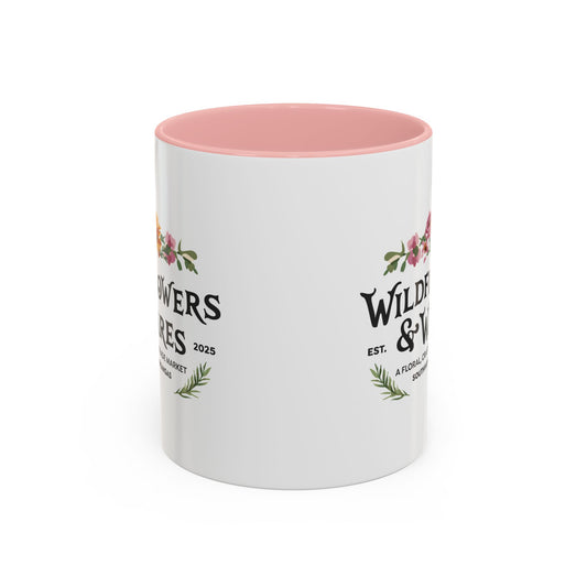 Floral Accent Coffee Mug – Wildflowers & Wares Design